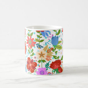Flowers And Leaves Coffee Mug