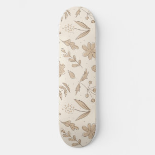 Flowers and Leaves Skateboard