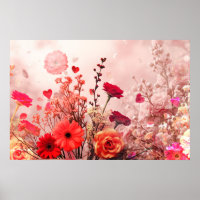 Flowers and More Flowers Adorn This Romantic Wall
