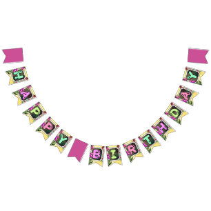 Flowers and Mushroom Fairy  Bunting