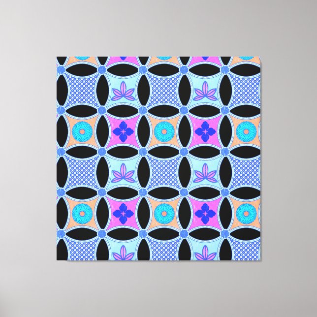 Flowers and Patterns Canvas Print (Front)