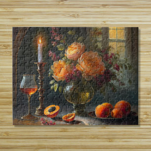Flowers and peaches jigsaw puzzle
