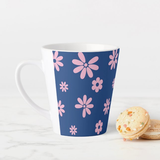 Flowers and Petals 13 Latte Mug (In Situ)