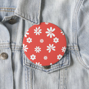 Flowers and Petals 1 10 Cm Round Badge
