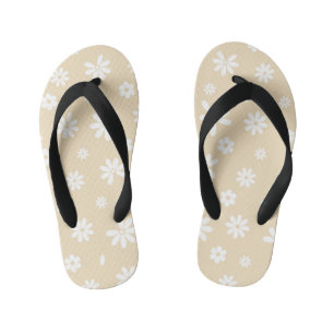 Flowers and Petals 7 Kid's Flip Flops