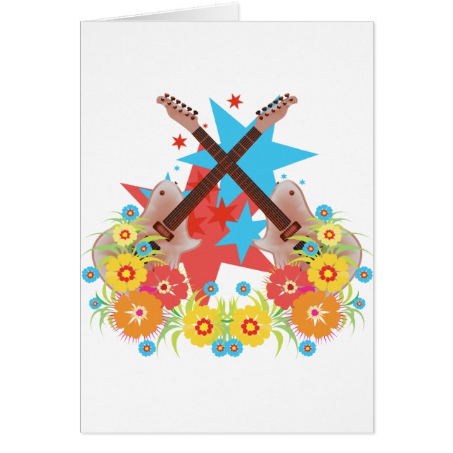 Flowers and pink guitars (Front)