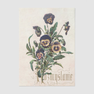 Flowers and Poems Pl. 12 by Maksymilian Fajans  Tissue Paper