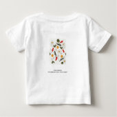 Flowers and seeds for child or woman baby T-Shirt (Back)