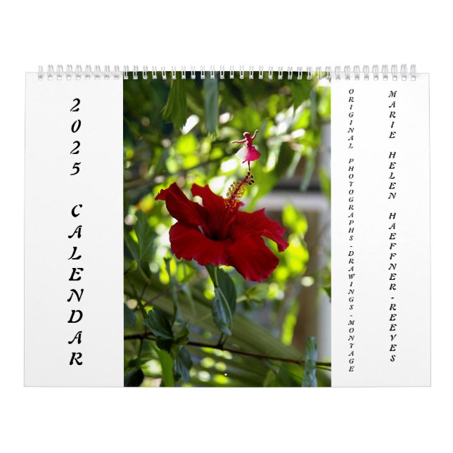 FLOWERS AND SHADOW FAIRIES 2025 CALENDAR (Cover)