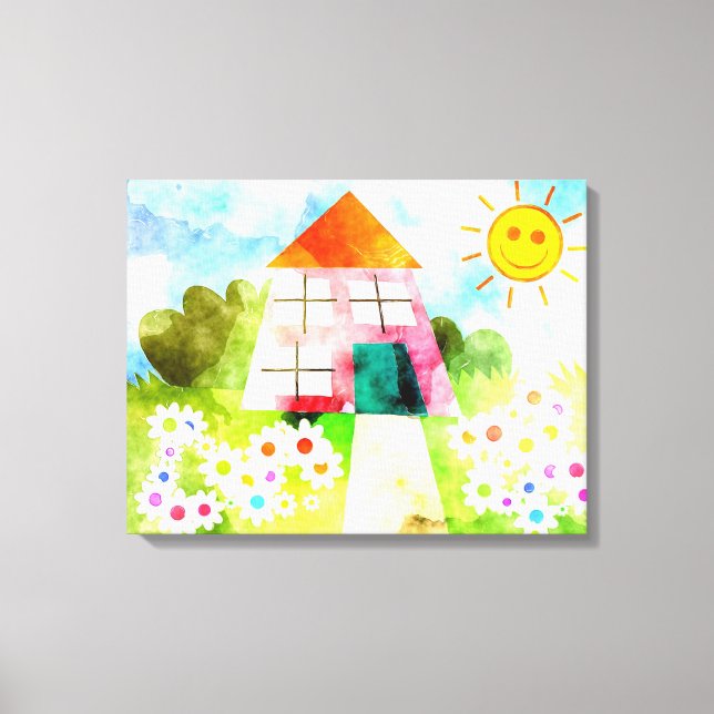 Flowers and Sunshine Canvas Print (Front)