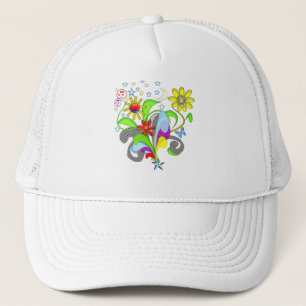 Flowers and Swirls T-shirts and Gifts Trucker Hat