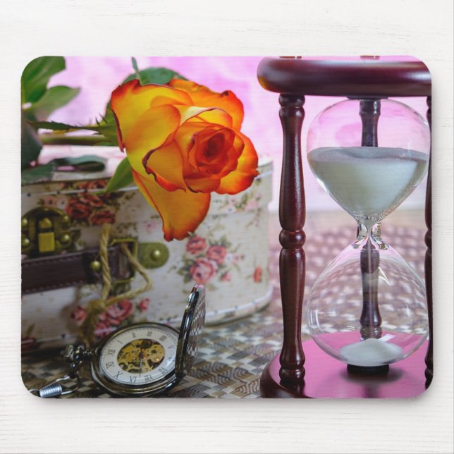 Flowers and Time Mouse Mat (Front)