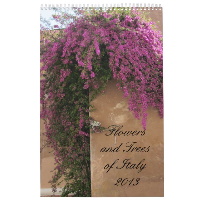 Flowers and Trees of Italy 2013 Calendar (Cover)