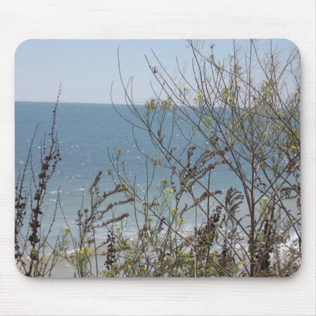 flowers and waves mouse mat (Front)