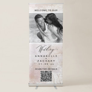 *~* Flowers AR26 Romantic Bouquet Wedding Modern Retractable Banner