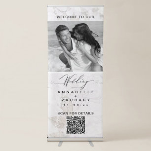 *~* Flowers AR26 Romantic Mint Wedding Vintage Retractable Banner