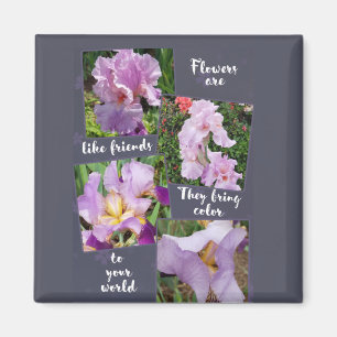 Flowers are like Friends  Magnet