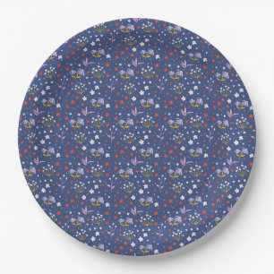 Flowers Are Like Friends Paper Plate