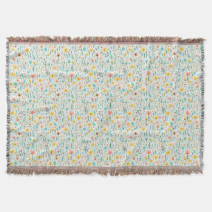 Flowers Are The Kisses Of The Earth Throw Blanket