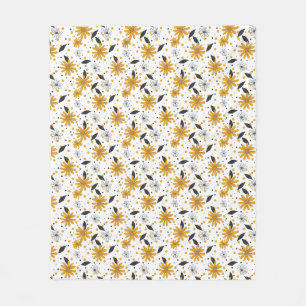 Flowers Are The Music Of The Ground Fleece Blanket