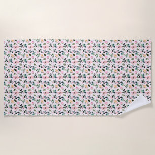 Flowers Are The Stars Of The Earth Beach Towel