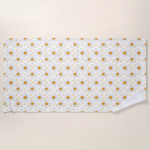 Flowers Are The Words Of The Earth Beach Towel