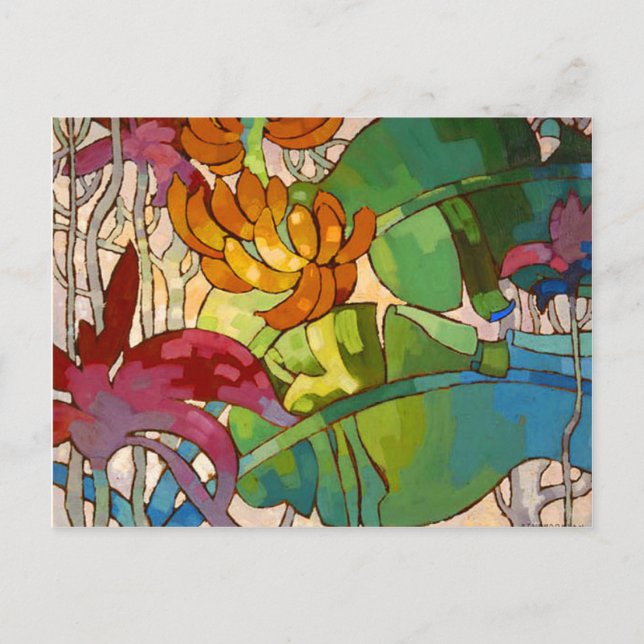 'Flowers' - Arman Manookian Postcard (Front)