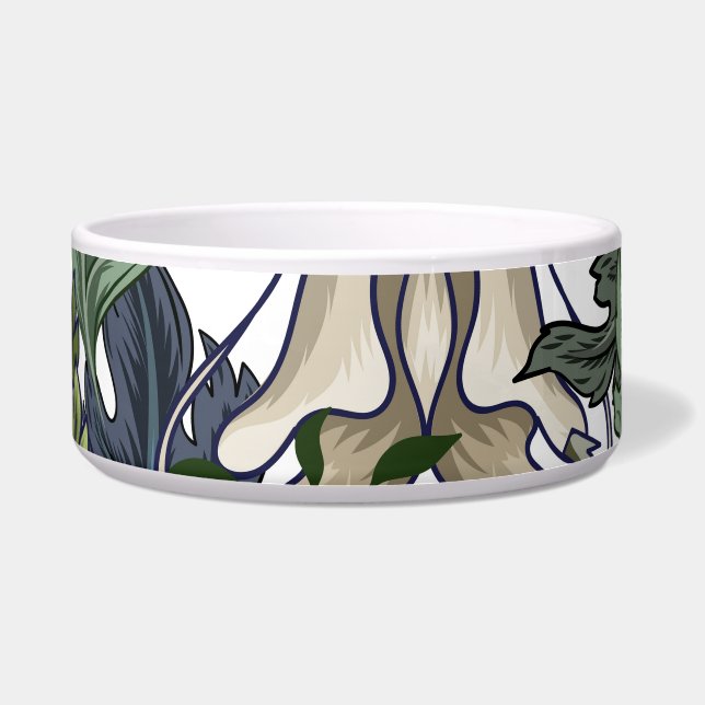 Flowers, art deco, modern, seamless. (Front)