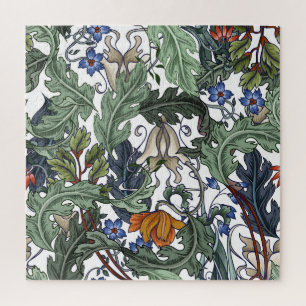 Flowers, art deco, modern, seamless. jigsaw puzzle
