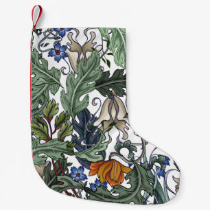 Flowers, art deco, modern, seamless. small christmas stocking