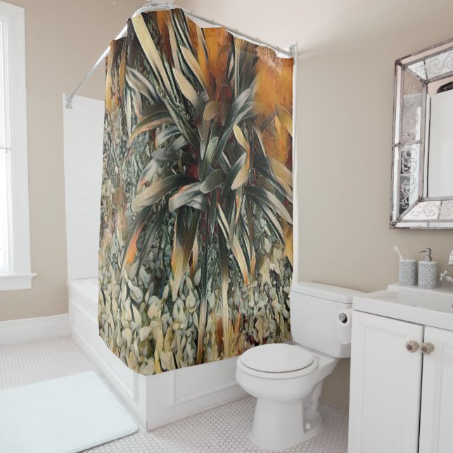 Flowers Art Shower Curtain (In Situ)