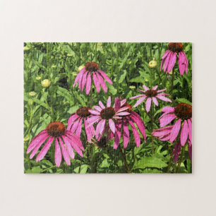 Flowers at Chateau Morrisette Winery, Floyd, VA Jigsaw Puzzle