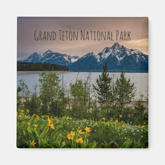 Flowers at Colter Bay Magnet (Front)