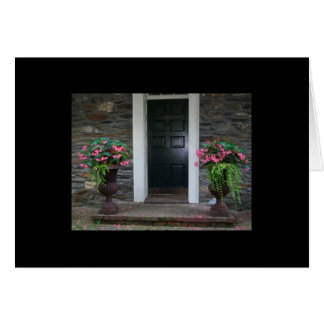 Flowers at the door