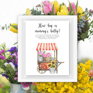 Flowers baby - how big is mommy's belly game poster