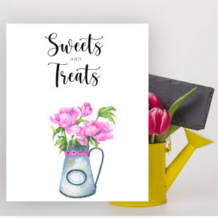 Flowers baby shower Sweets and Treats  Poster