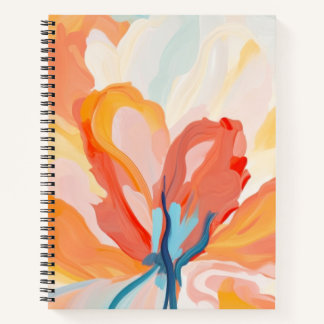 Flowers backgrounds abstract painting notebook