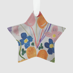 Flowers & Balloons Acrylic Ornament
