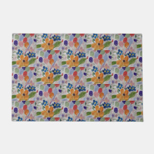 Flowers & Balloons Door Mat