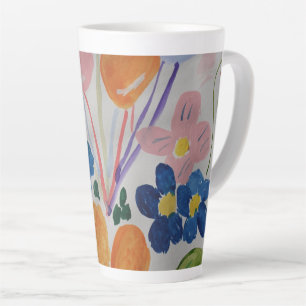 Flowers & Balloons Latte Mug