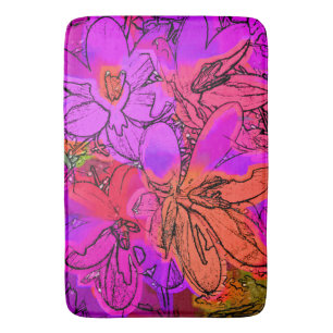 FLOWERS BATH MAT