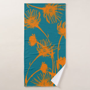 Flowers Bath Towel Set