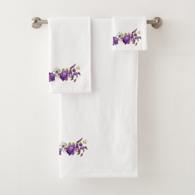 Flowers Bath Towel Set (Insitu)