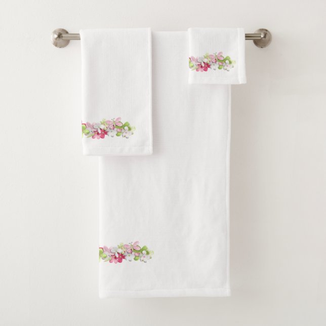 Flowers Bath Towel Set (Insitu)