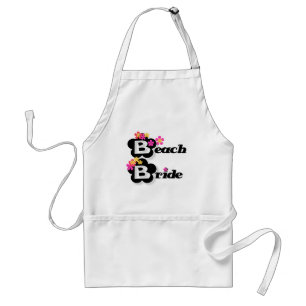 Flowers Beach Bride T-shirts and Gifts Standard Apron