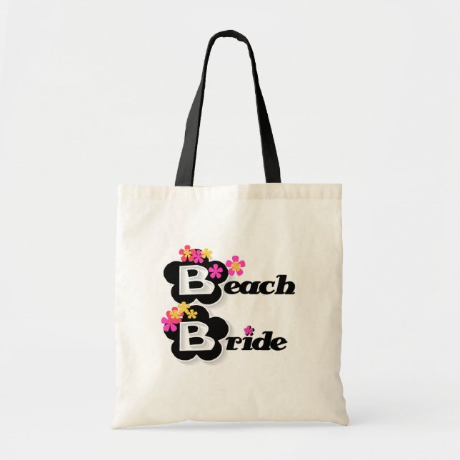 Flowers Beach Bride T-shirts and Gifts Tote Bag (Front)