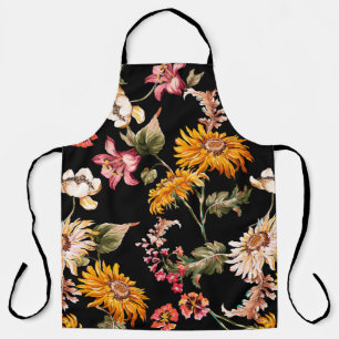 Flowers beautiful pattern seamless. Fabric texture Apron