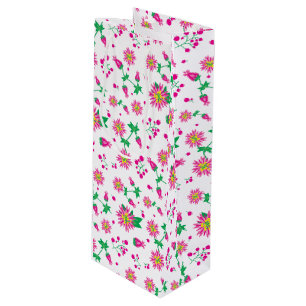 Flowers & Berries Wine Gift Bag