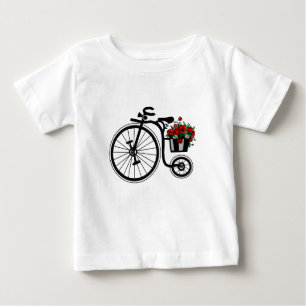 Flowers Bike Baby T-Shirt