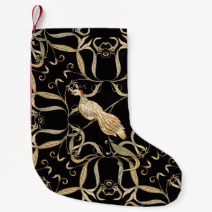Flowers & Birds: Nouveau Style Vintage Small Christmas Stocking